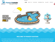 Tablet Screenshot of pioneerfountains.com